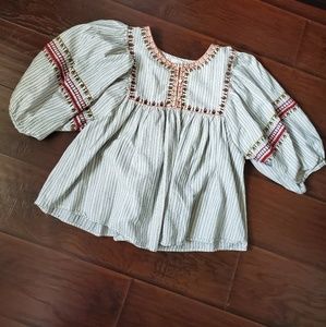 Zara TRF embroidered top